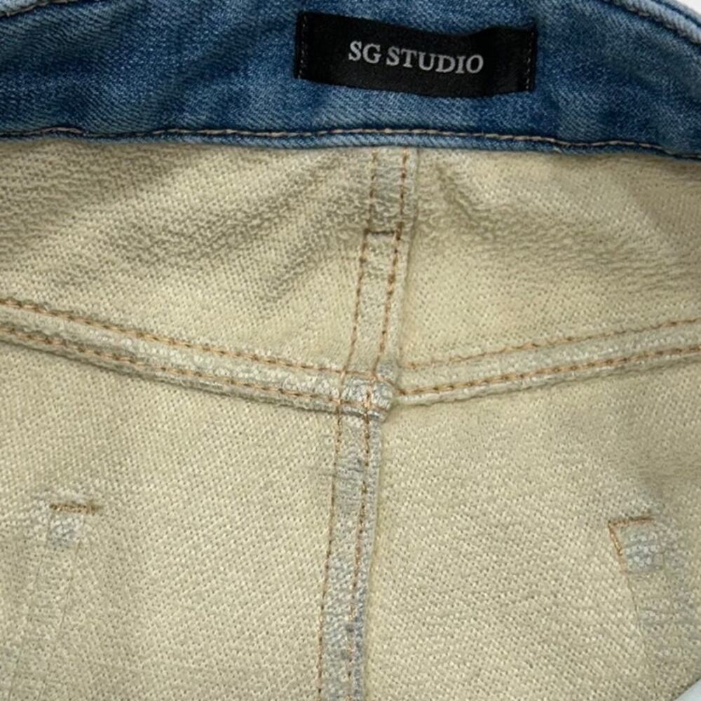 SG Studio Light Wash Wide Straight Leg Dad Jeans Size M - Picture 5 of 10
